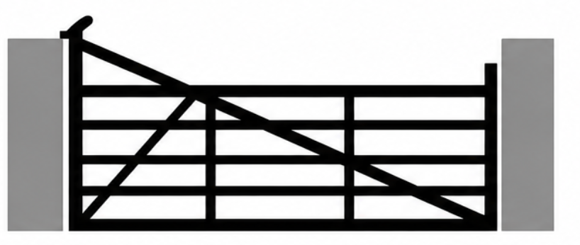 Wooden 5 Bar Farm Style Gate