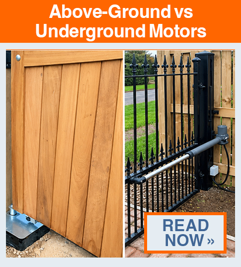 Above-Ground vs Underground Swing Gate Motors